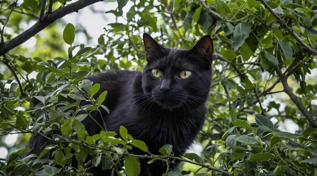 can cat die in tree?