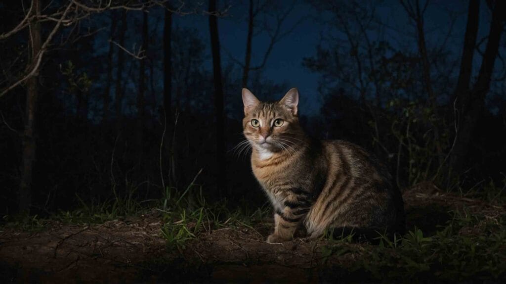 Can cats see in the dark?